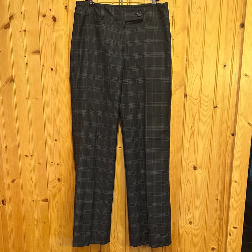 Ann Taylor Women's Black Plaid Trousers